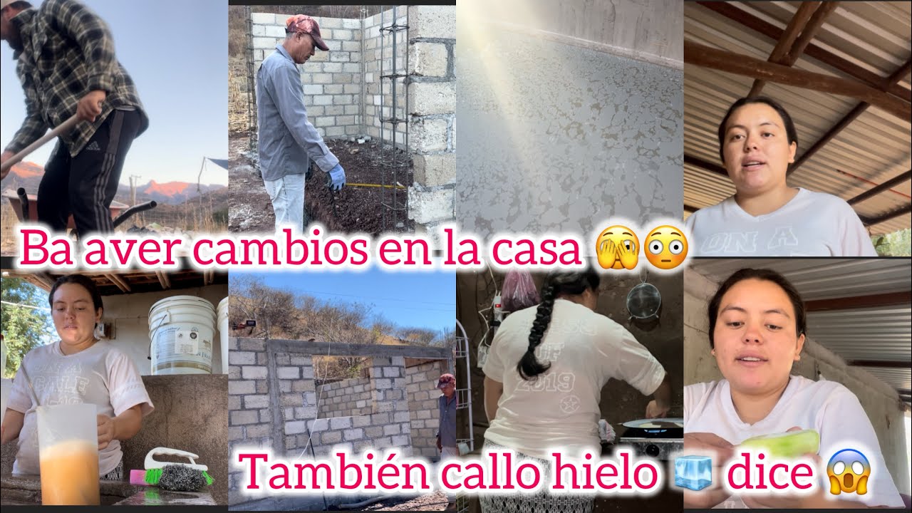 Fue algo sin pensarlo 😳cambio de plan 😱Dice q también cayó hielo 🧊 bonita ba nuestra casita 🏠 