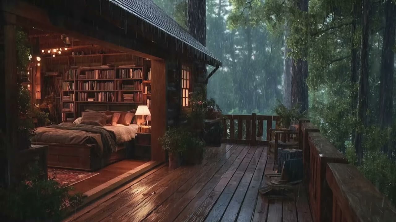 Gentle Night Rain for Sleep 🌙🌧 | Soothing Rain Sounds for Study, Calm Mind & Stress Relief 😴