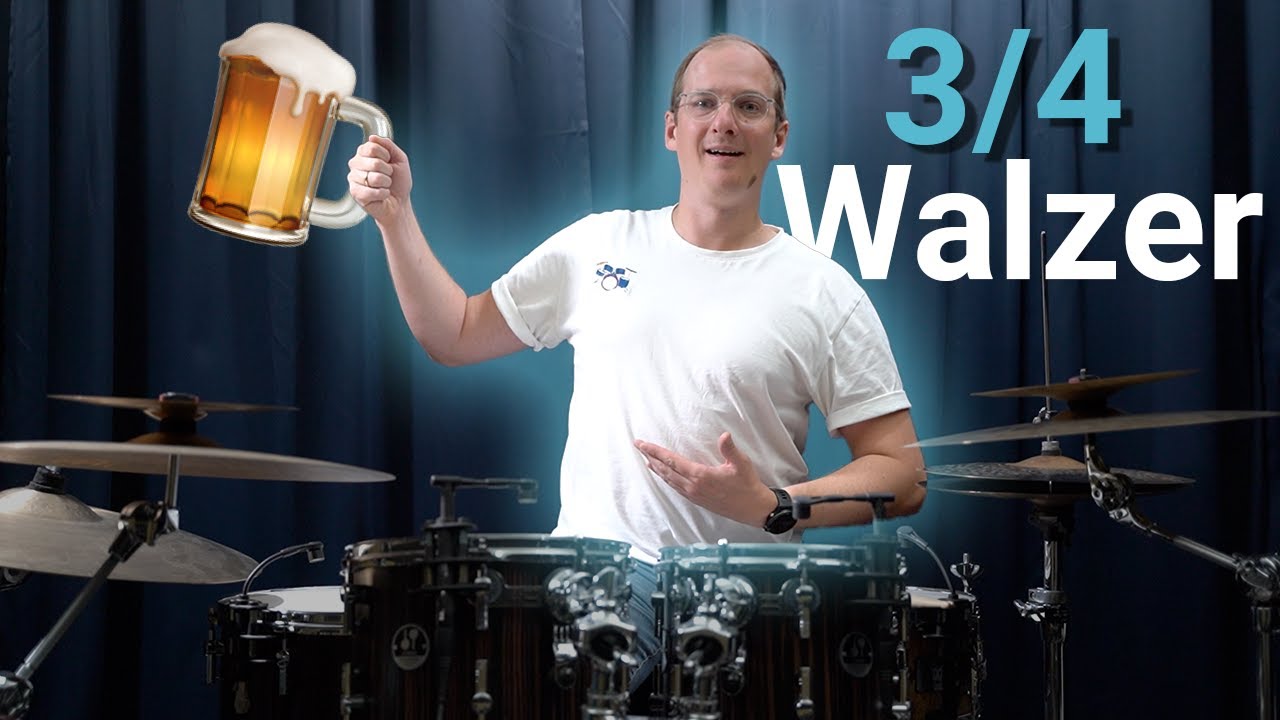 Was ist ein 3/4? Lerne den Walzer am Schlagzeug.