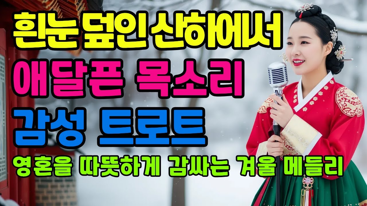 ❄️ 흰눈 덮인 산하에서 애달픈 목소리ㅣ계속 듣게 되는 감성 트로트 메들리ㅣ애절한 트로트ㅣ최신 트로트 모음