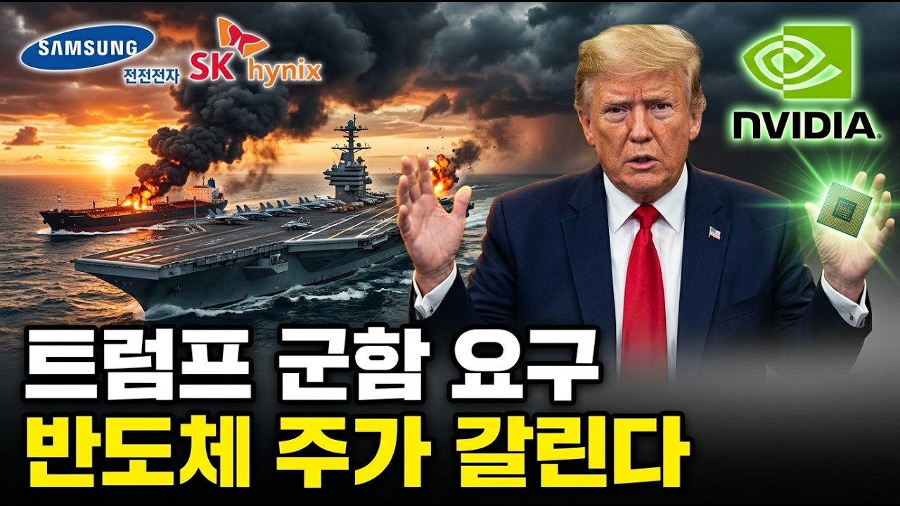 트럼프가 한국에 군함을 요구했다  이게 삼성전자 SK하이닉스 주가와 무슨 관계인지, 아무도 모릅니다