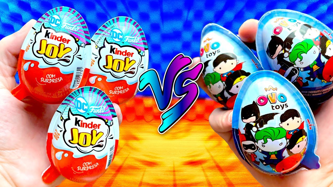 Kinder Joy Funko DC Vs Ovo Toys Liga da Justiça