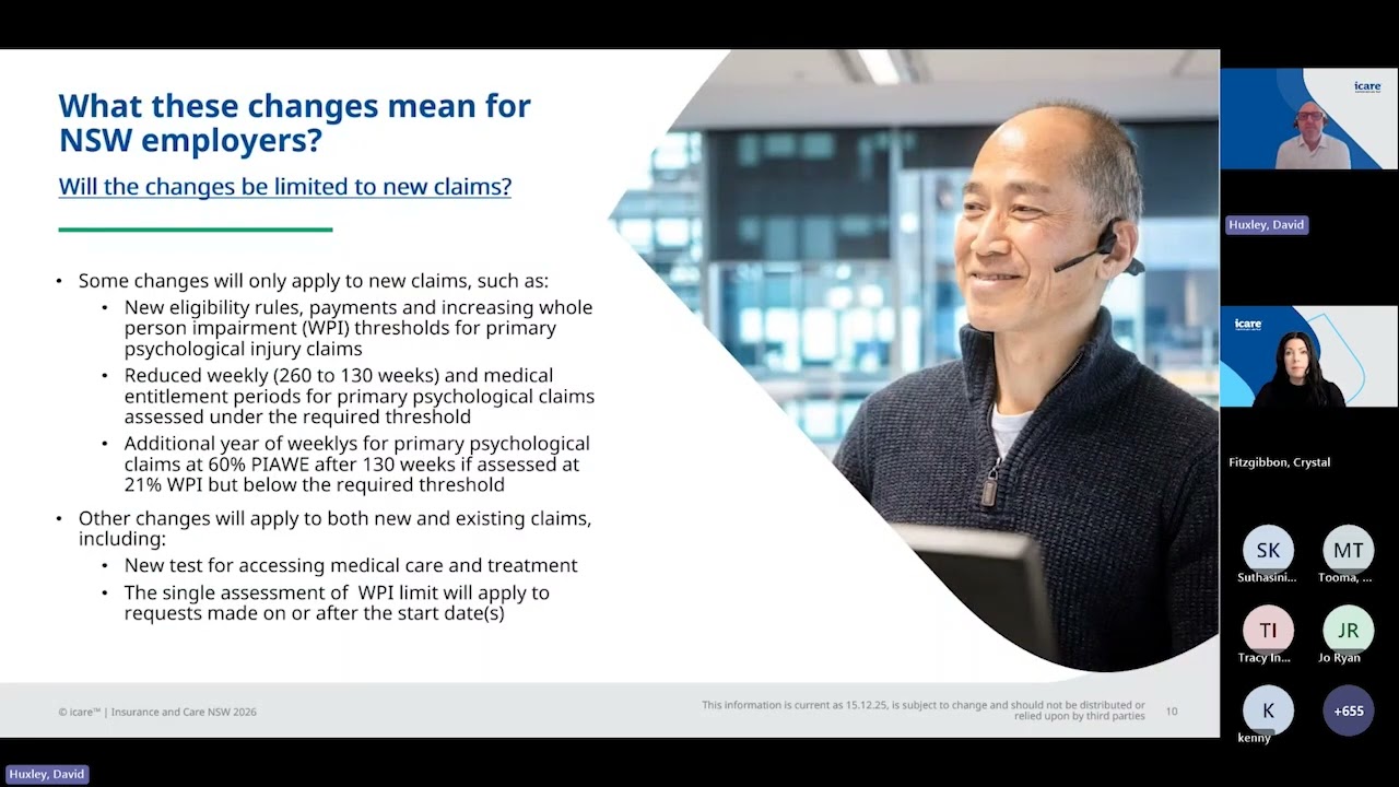 NSW Workers Compensation  - Reforms Explained