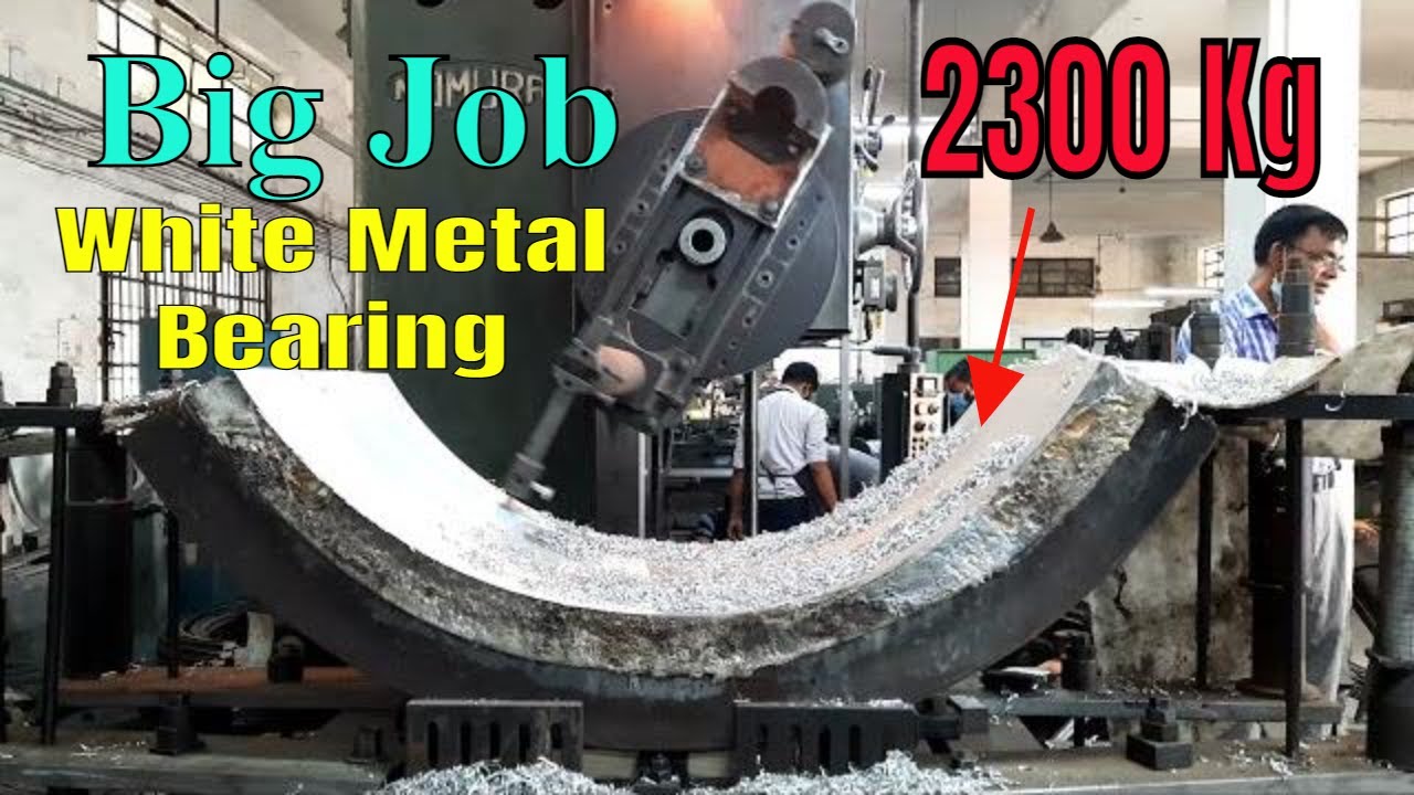 The Big Job White Metal Bearing machining. Incredible factory machine with excellent performance.