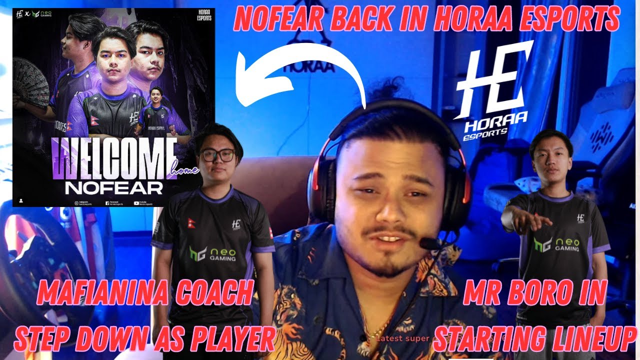 @cr7horaaYT ON NOFEAR BACK IN @HoraaEsportsOfficial | MAFIANINJA COACH,BORO STARTS | NEW PLAYER?