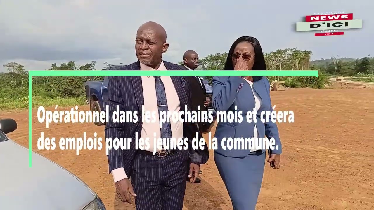 LE MAIRE DE NTOUM VISITE LE SITE DE LA FUTUR DECHARGE D'ORDURES DE NKOLTANG
