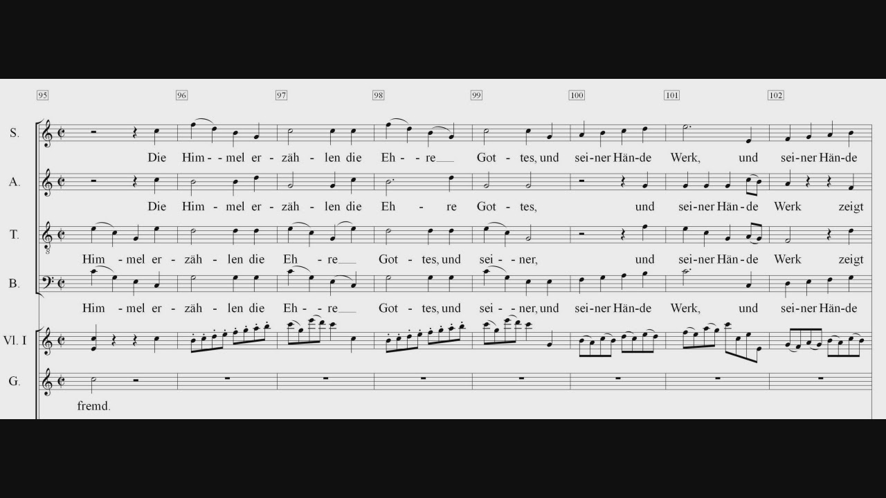 Haydn Schöpfung 13 Die Himmel erzählen Tenor