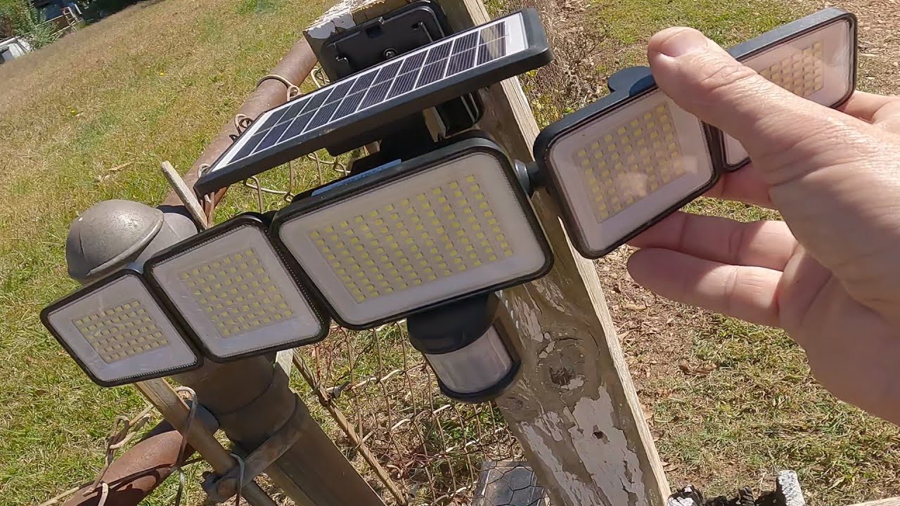 Solar Motion Sensor Light with Adjustable Head - Unboxing/Review