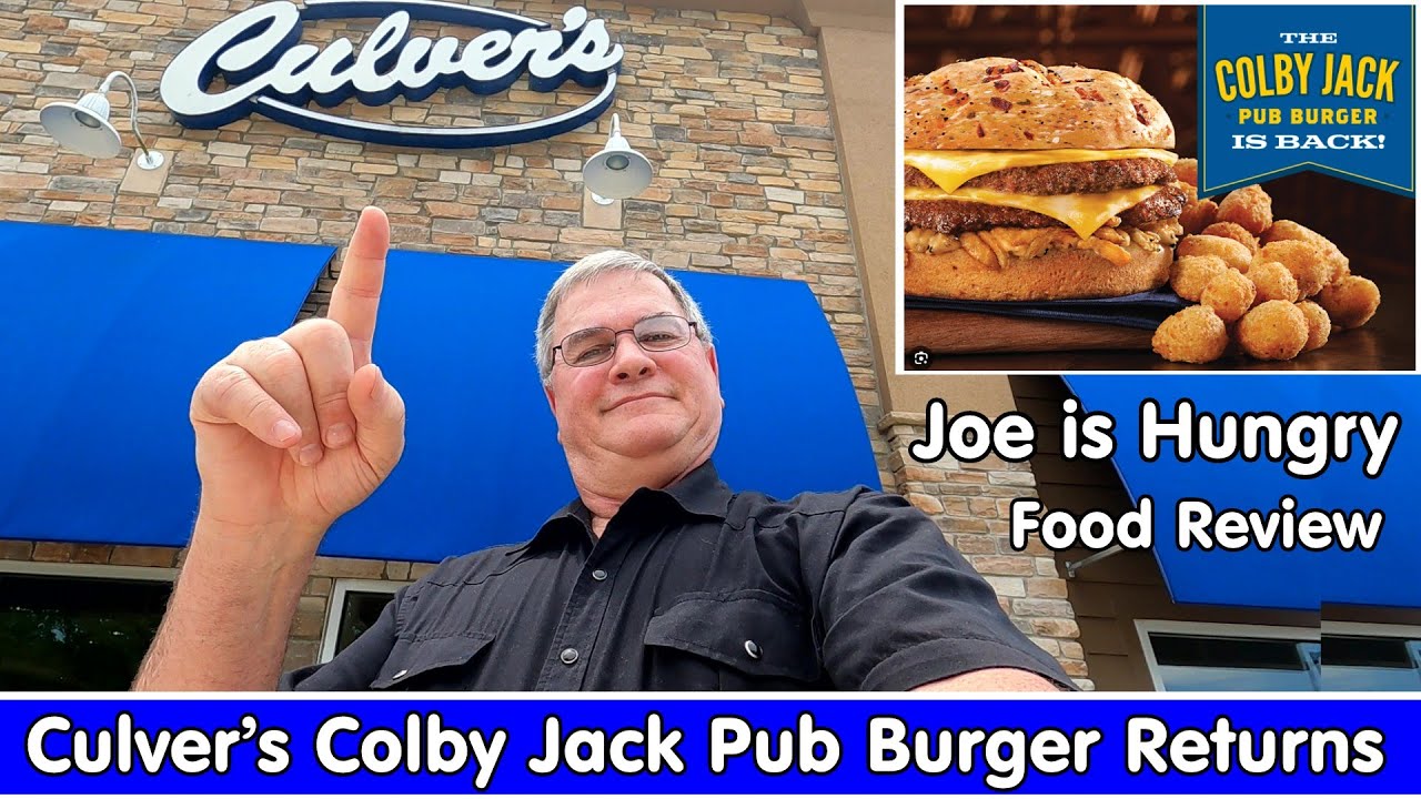 Culver’s Colby Jack Pub Burger Returns Review * Limited Time Offer LTO * Joe is Hungry 🧀🎃🍔