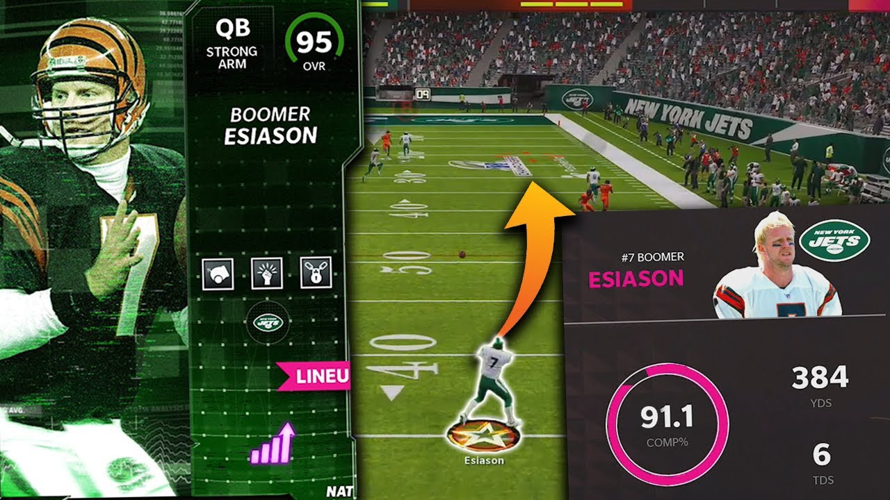 IS 95 OVERALL BOOMER ESIASON THE BEST QUARTERBACK IN MUT?