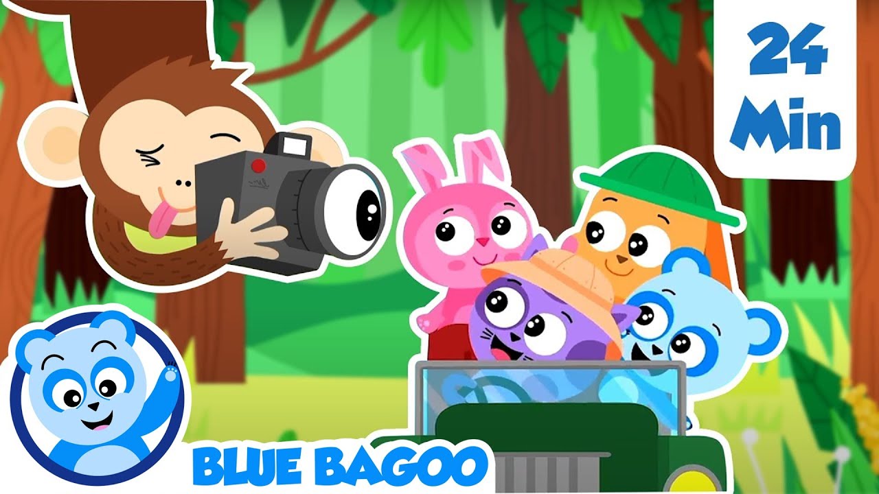Journey Into The Jungle and More | Compilation on Blue Bagoo - English Kids Songs & Nursery Rhymes