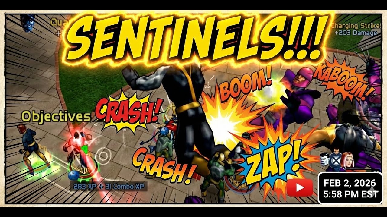 SWEET! X-MEN LEGENDS SENTINEL DESTRUCTION! (PART 2 TO ASTRAL PLANE VIDEO)