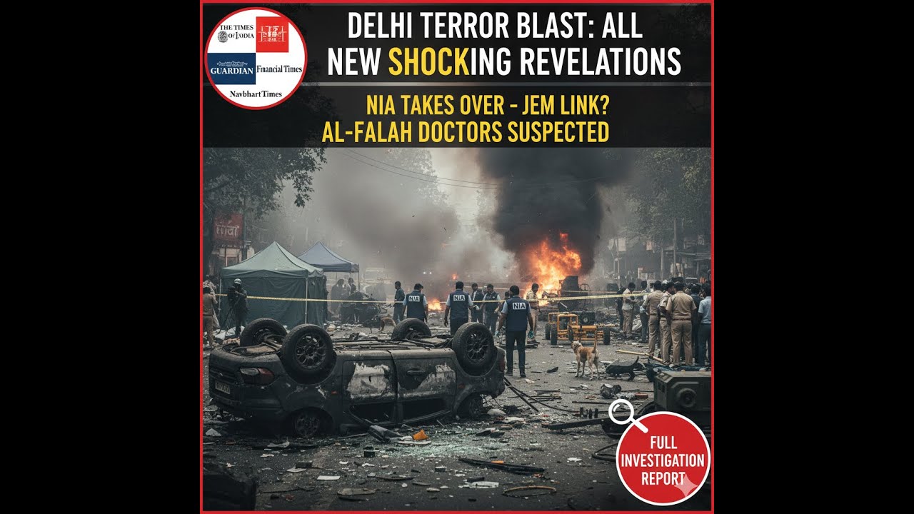 Breaking: Deadly Car Explosion Near Red Fort Delhi | Full Details & NIA Probe