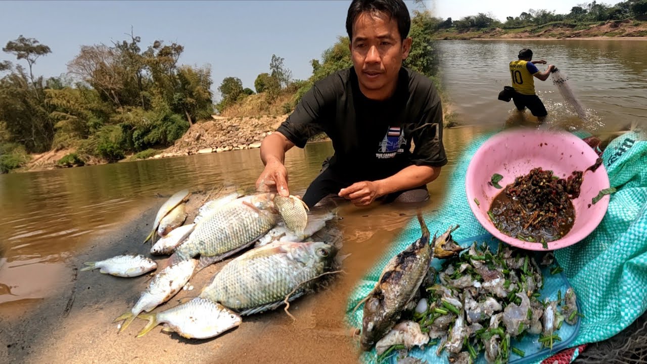 22 กุมภาพันธ์ ค.ศ. 2026.ອາກາດຮ້ອນລົງຫາປາຢູ່ລຳເຊ//อากาศร้อนลงหาปลาอยู่ลำเช