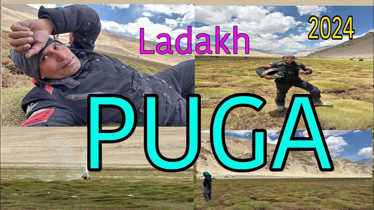 Puga hot spring || Nyoma to sarchu || Ladakh bike trip 2024