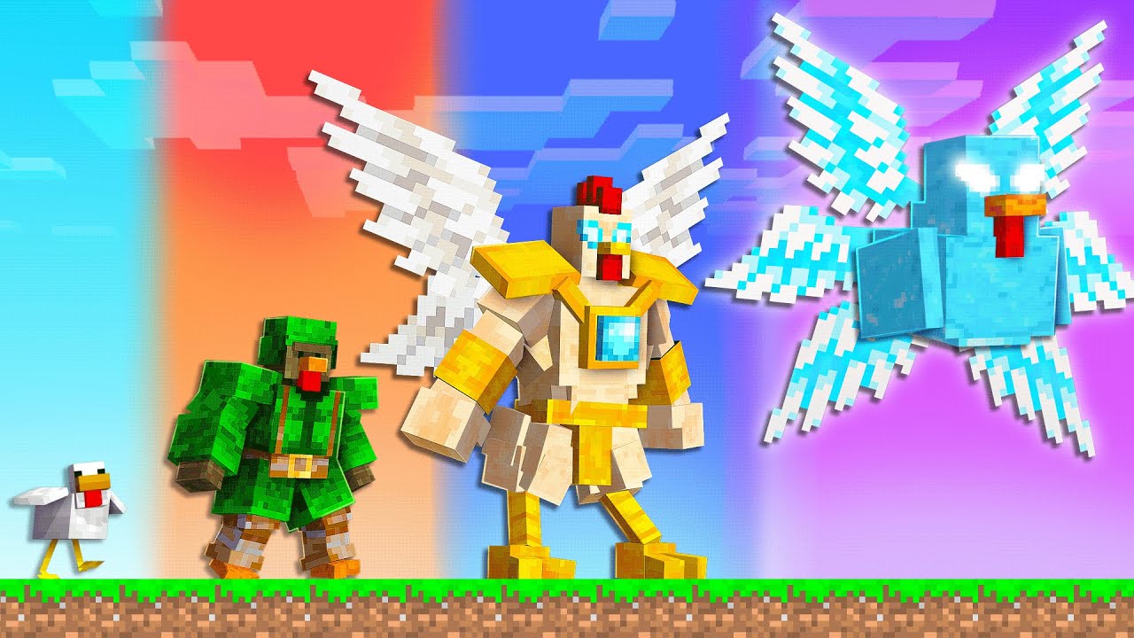 Улучшаем КУРИЦУ до БОГА в Minecraft!
