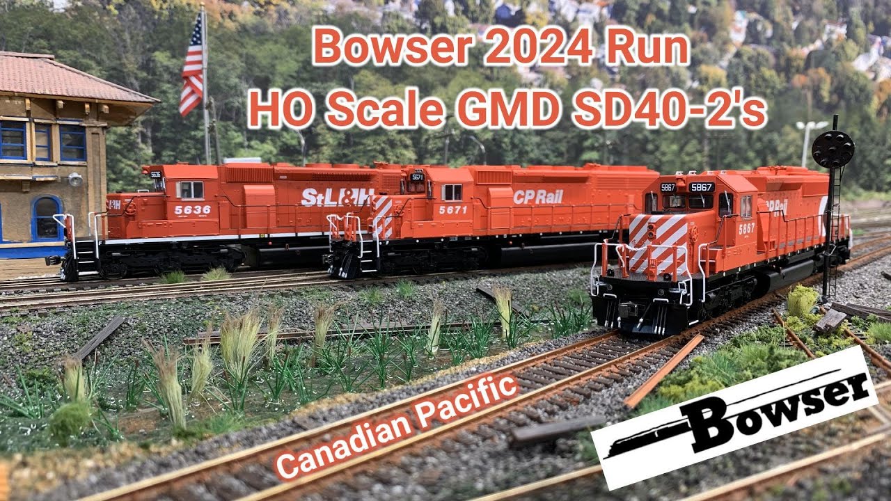 Bowser HO Scale GMD SD40-2's - 2024 Run Canadian Pacific CP Rail