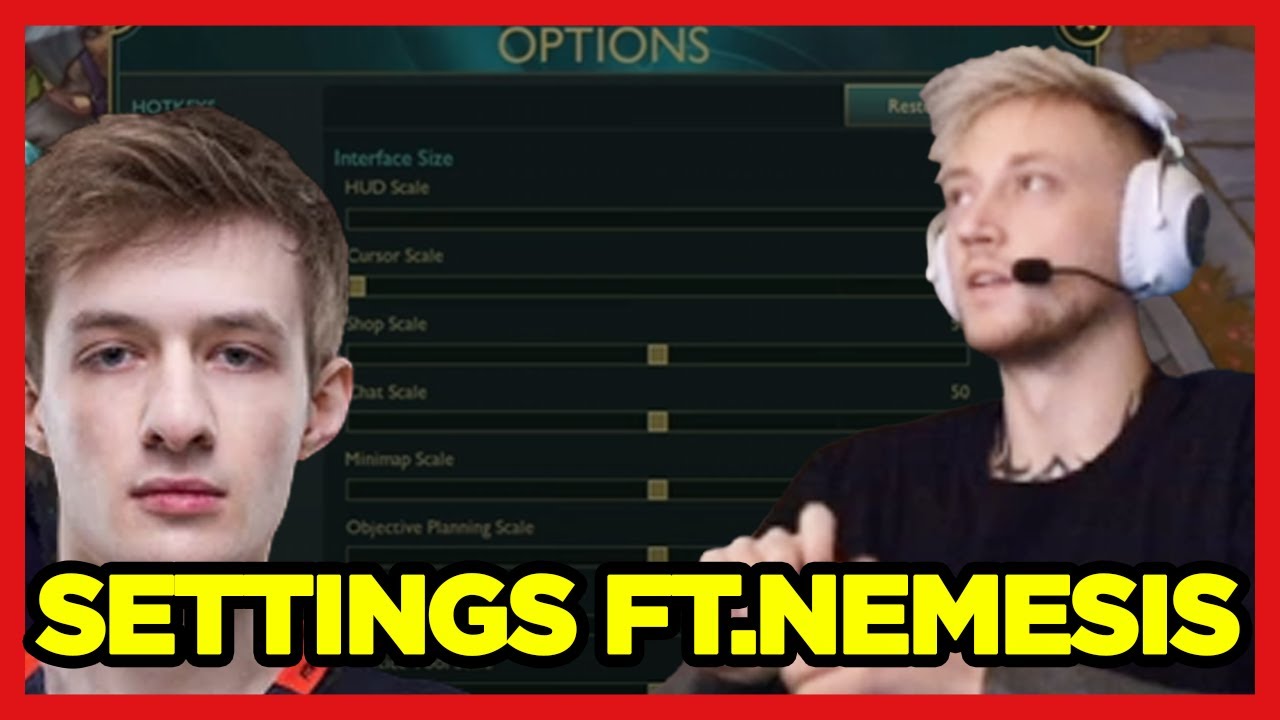 REKKLES ASKS NEMESIS the BEST SETTINGS for LOL- Rekkles Los Ratones Clip