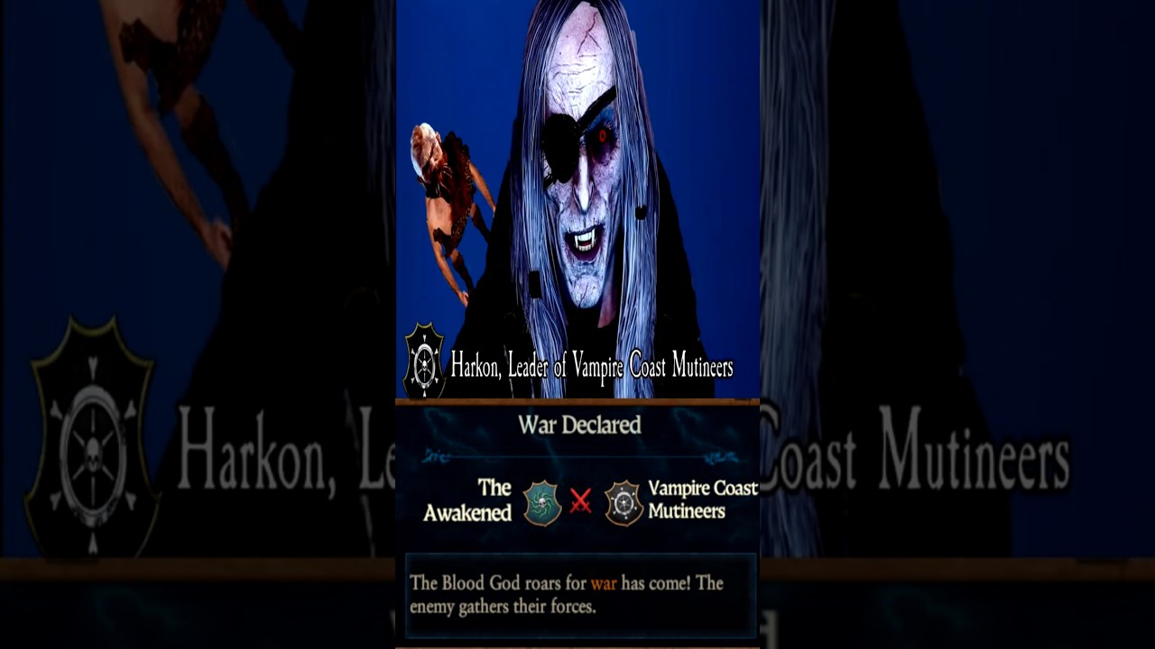 Faction Leader of Vampire Coast Mutineers who Fight Luthor Harkon from Turn 1 in Immortal Empires