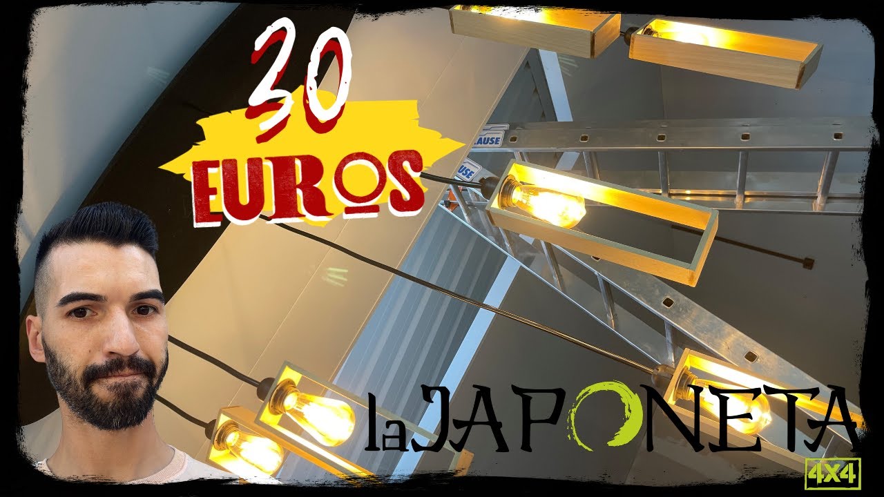 💡 LAMPARA estilo INDUSTRIAL casera y barata para lajapofactory