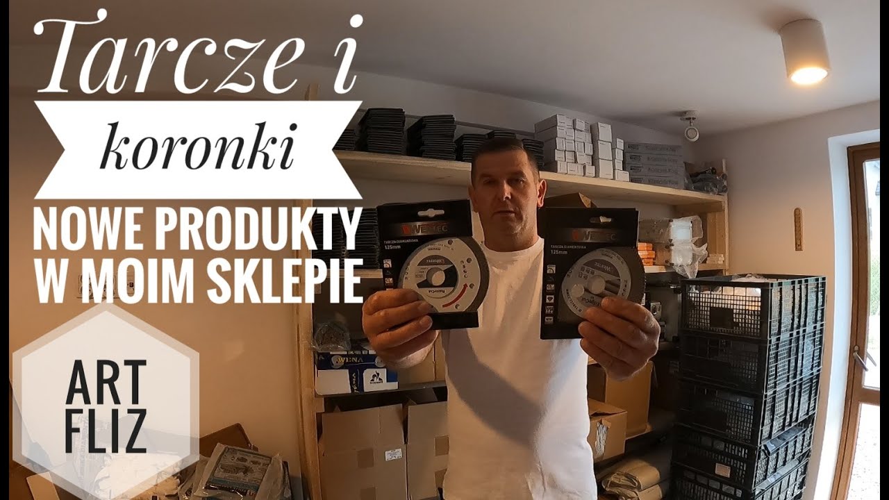 Tarcza do cięcia na 45 stopni oraz koronki do wiercenia w gresie #artfliz