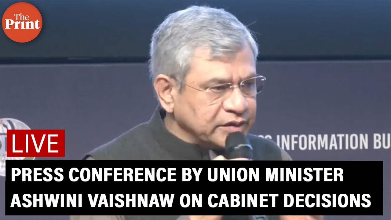 LIVE: Press Conference by Union Minister Ashwini Vaishnaw on Cabinet decisions