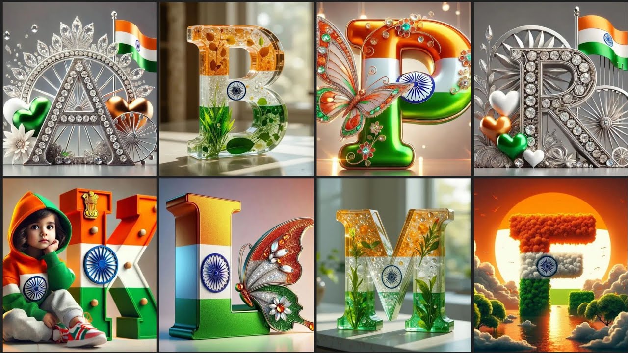 Tiranga Alphabet Letter Dp Photo | 15 August Dp Image Profile Picture Photo @Dpzvideo 