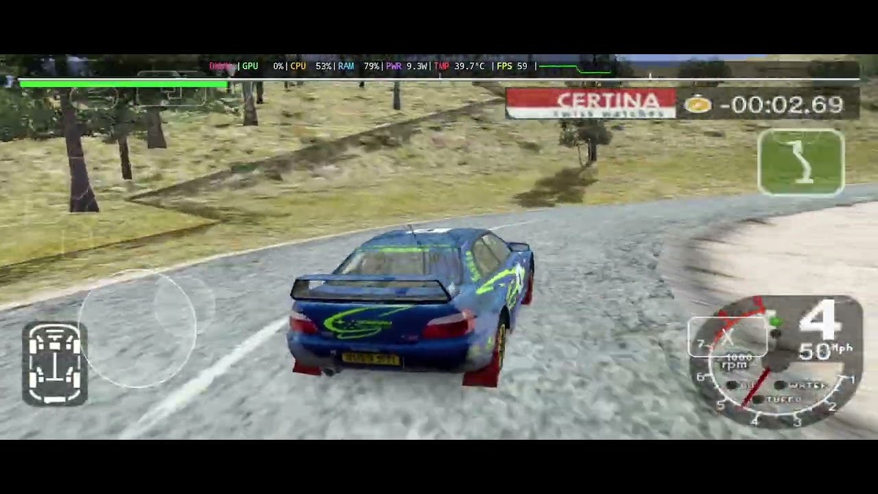 Colin McRae Rally 2005 Plus PSP Android Gamehub PC Windows Emulator Mali Mediatek Dimensity 8100