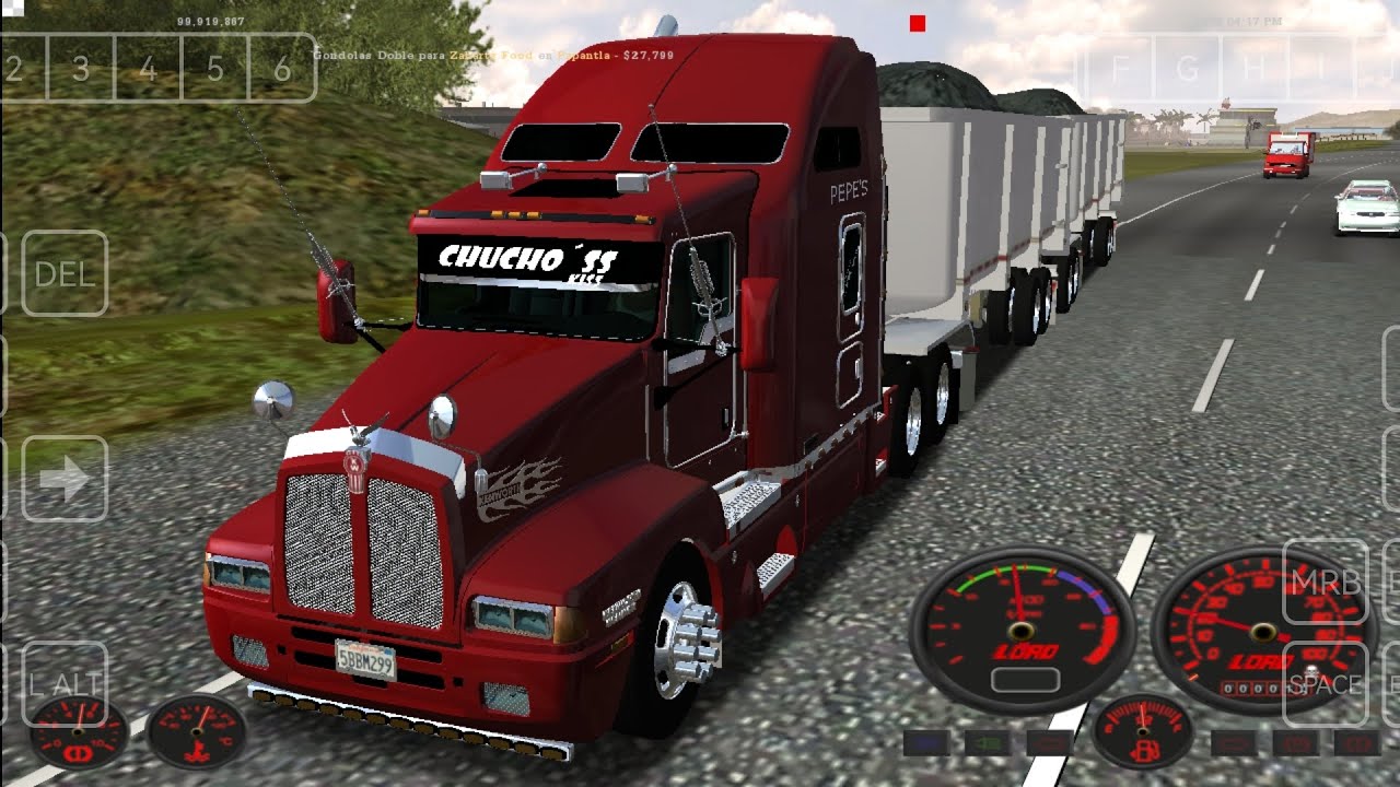 18 wheels of steel haulin kenworth t600 full gondolas
