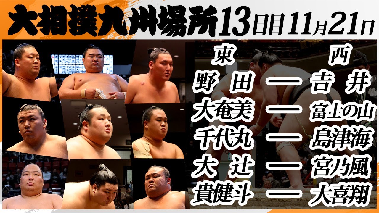大相撲　幕下上位五番＜令和7年九州場所・１３日目＞SUMO
