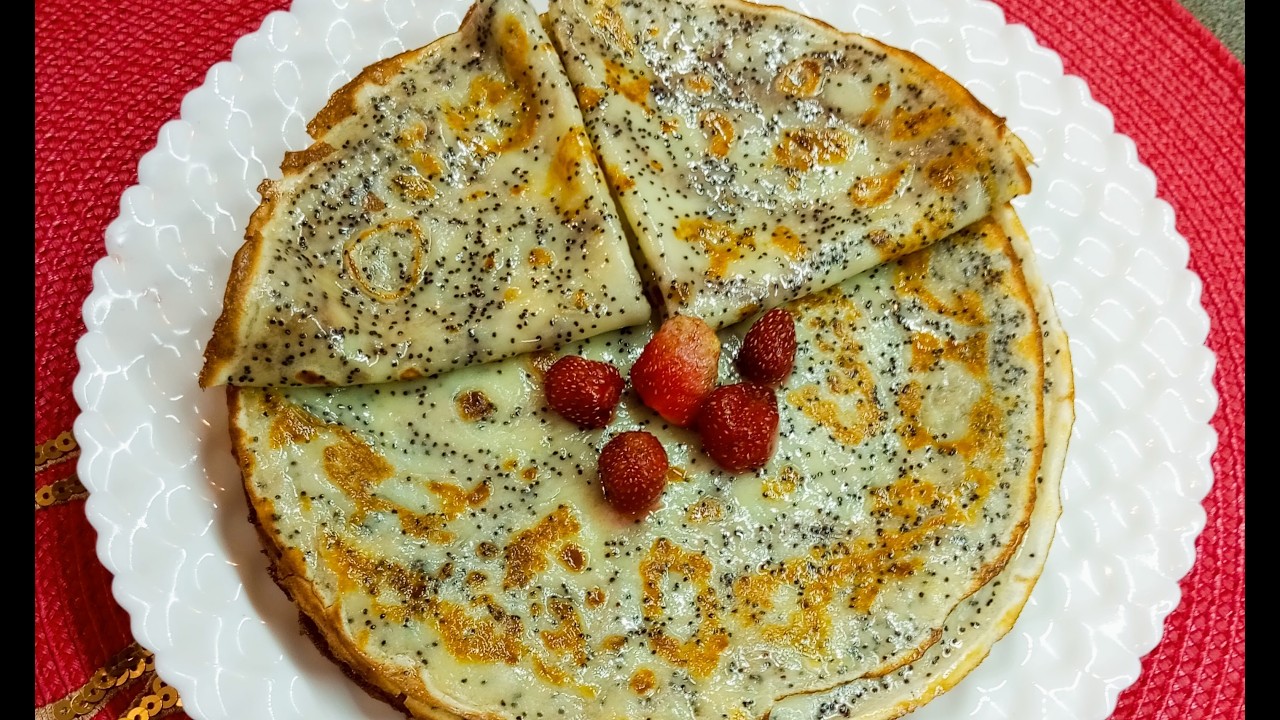 Маковые блинчики на масленицу/Все секреты приготовления вкусных блинчиков