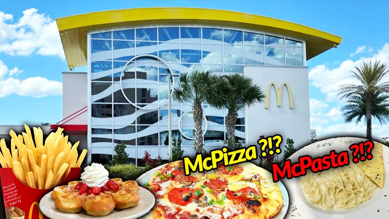 World's Largest McDonalds | Pizza & Pasta | Epic McD Orlando Florida