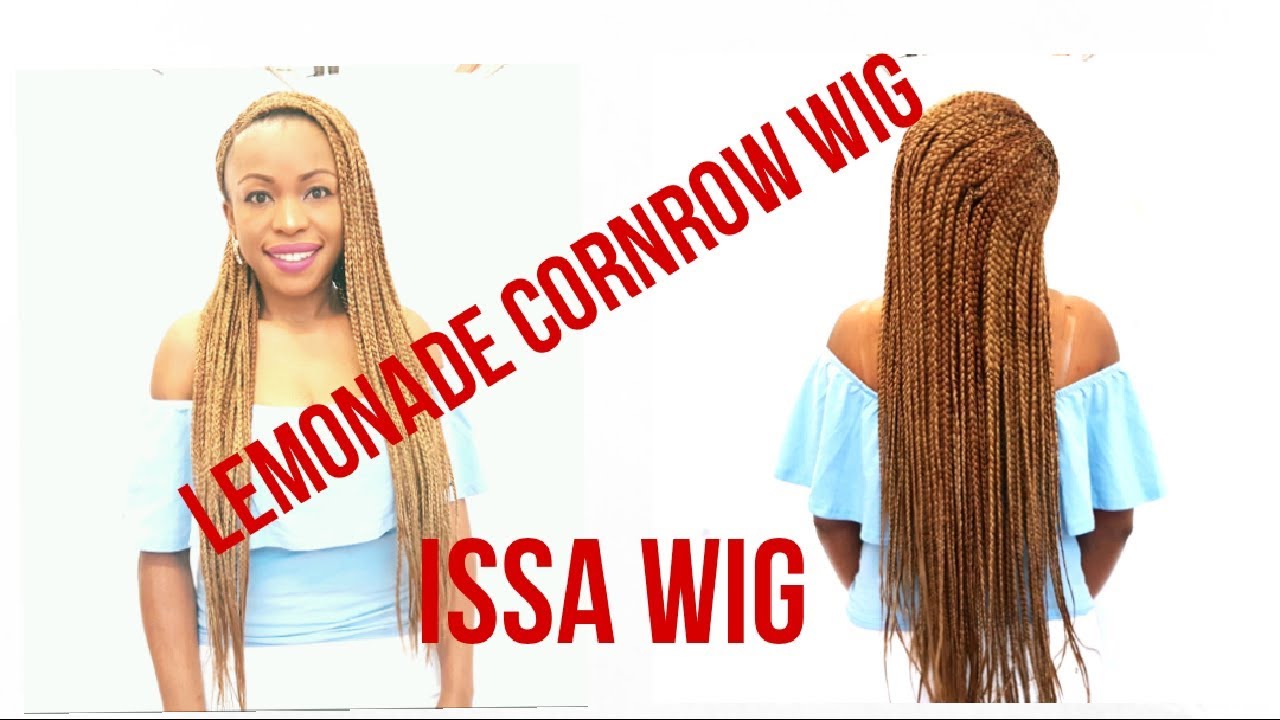 How to make the best lemonade cornrow wig.