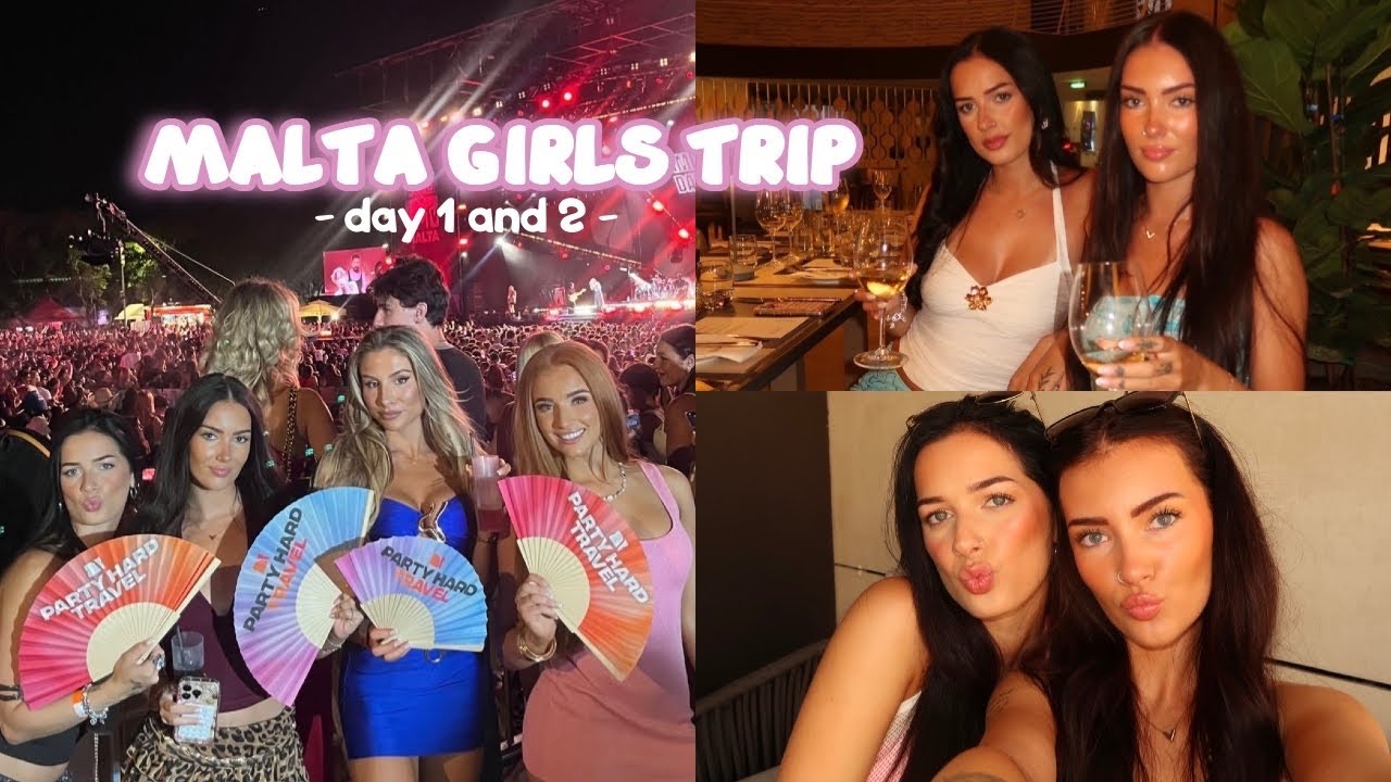 MALTA GIRLS HOLIDAY DAY 1 & 2 with Party Hard Travel | emandloz