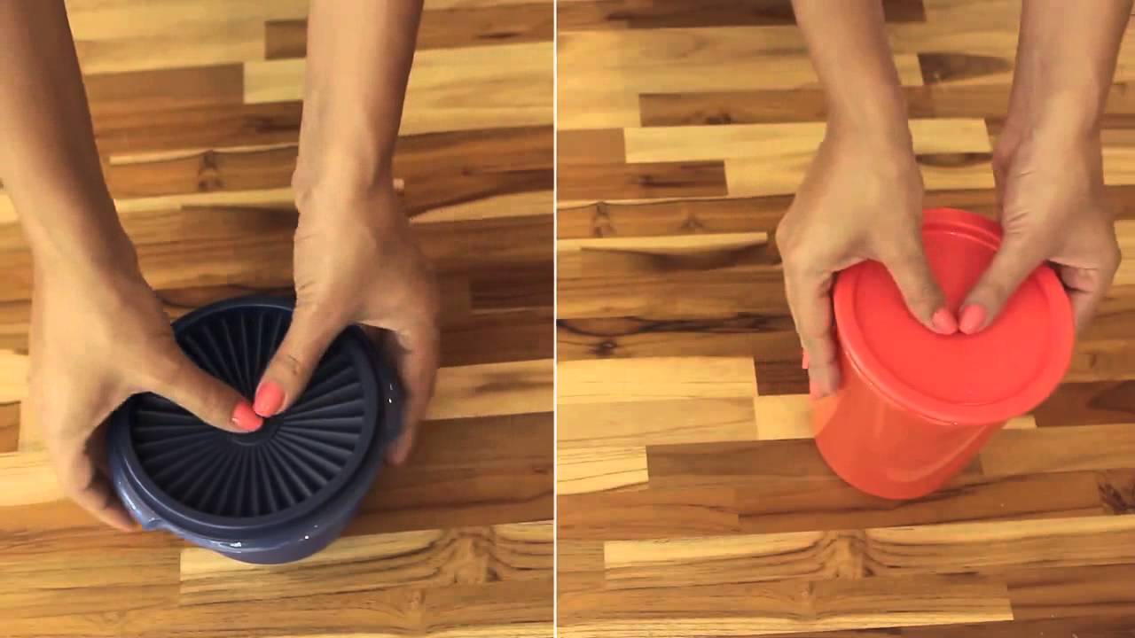 Tampas Tupperware - Como Usar e Fechar Corretamente
