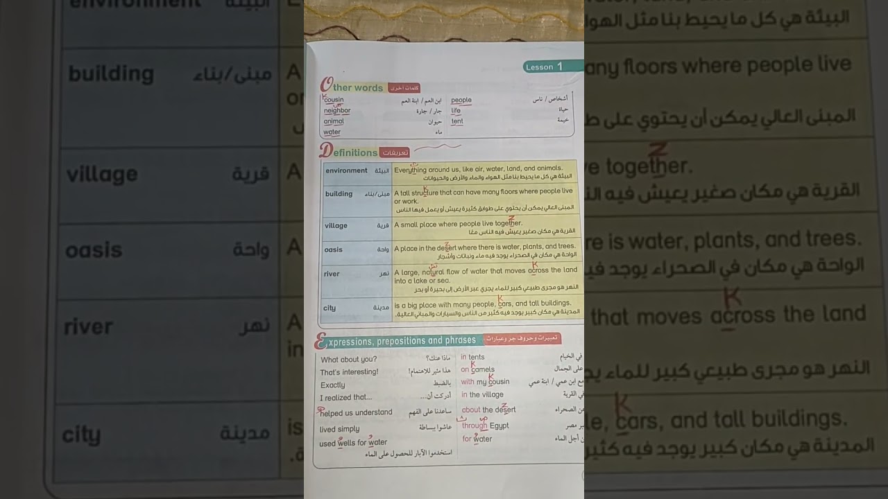 شرح الدرس الاول في الوحدة الأولى للصف الرابع انجليزي منهج الترم الثاني خطوة بخطوة للمبتدئين 