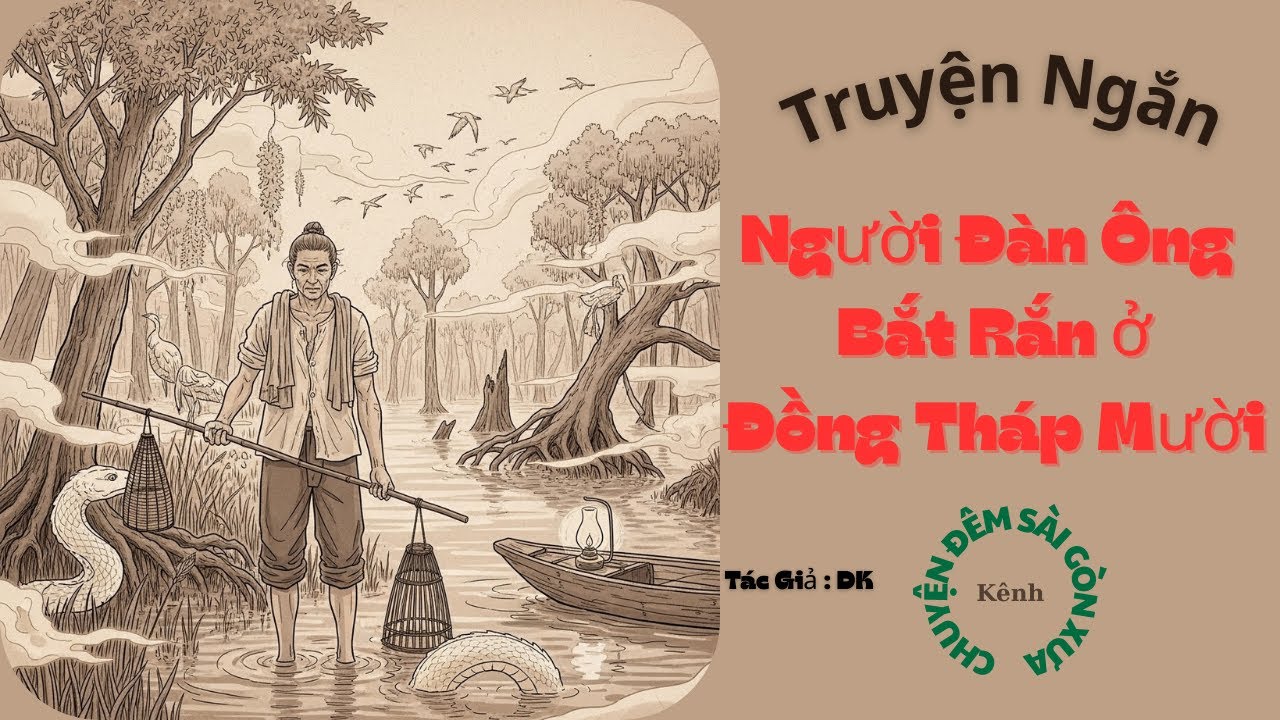 Người Đàn Ông Bắt Rắn ở Đồng Tháp Mười - Chú Tư Lẫm và con rắn linh. | Chuyện Đêm Sài Gòn Xưa