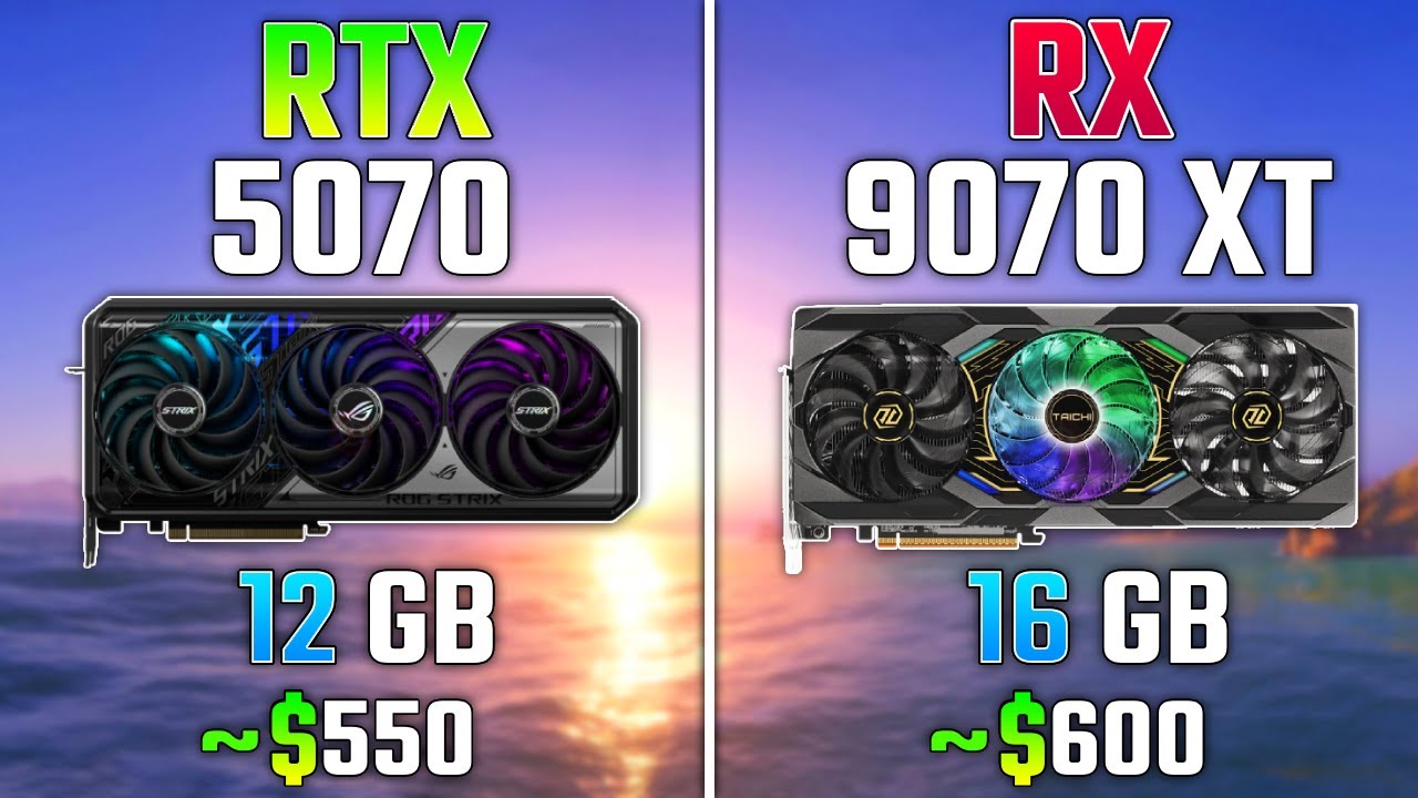 RTX 5070 vs RX 9070 XT | Test in 7 Games