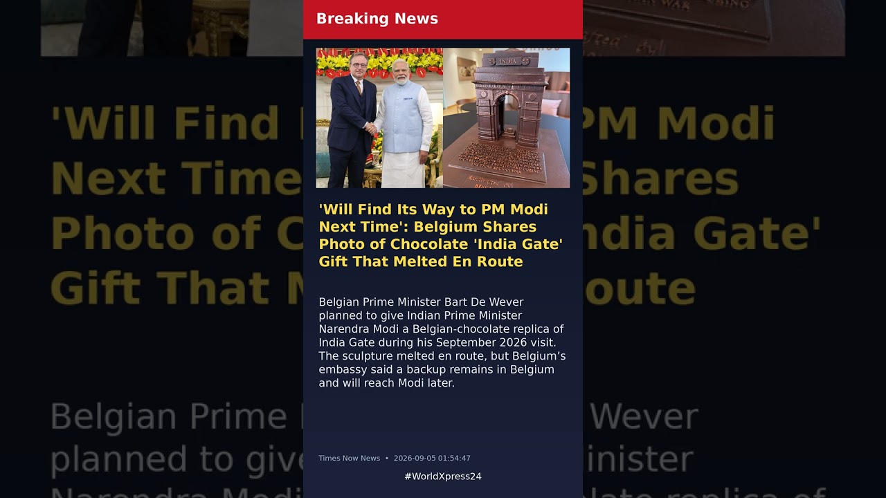 'Will Find Its Way to PM Modi Next Time': Belgium Shares Photo of Chocolate 'India Gate' Gift That M