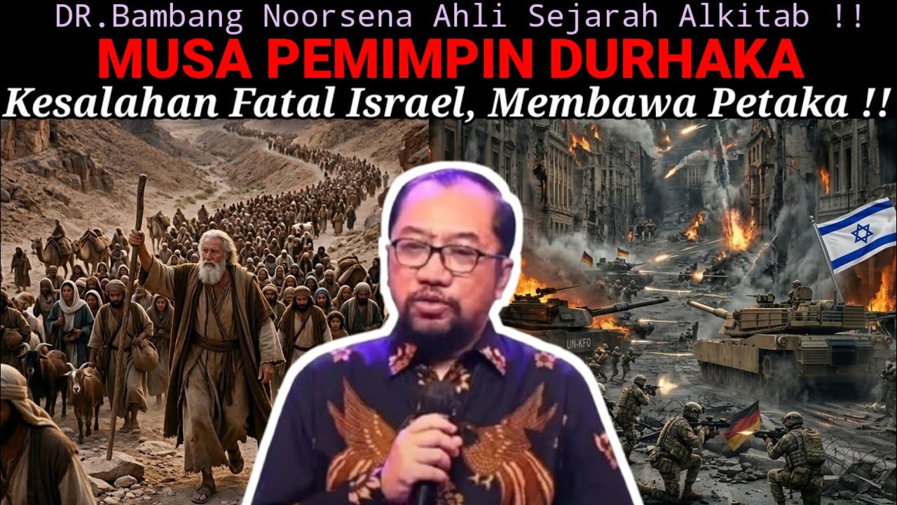 DR.Bambang Noorsena - MUSA PEMIMPIN DURHAKA! Kesalahan Fatal Israel, Membawa Petaka Sepanjang Masa!!