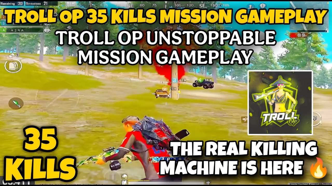 TROLL OP 35 KILLS MISSION GAMEPLAY 🥶 TROLL OP 35 KILLS GAMEPLAY 🥵 | TROLL OP #trollop #madan