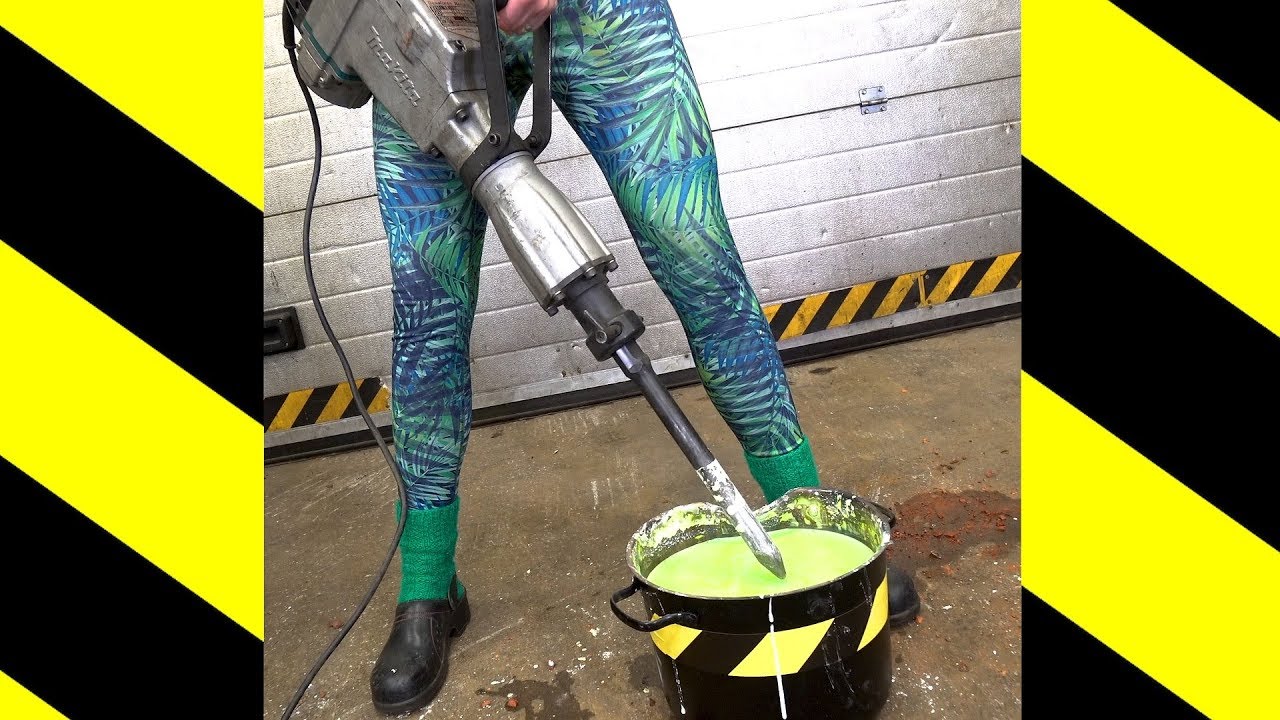 Non-Newtonian Fluid Vs. JACKHAMMER!