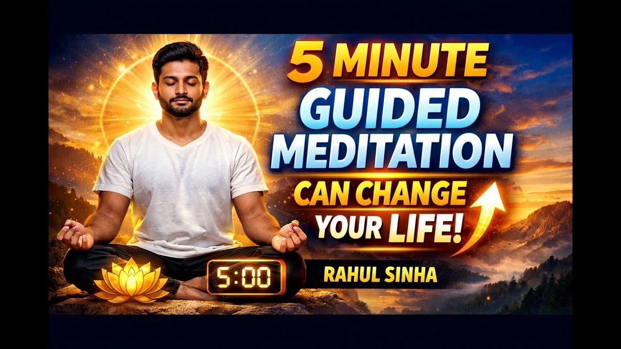 Just 5 Minutes Guided Meditation Can Change Your Life | Rahul Sinha