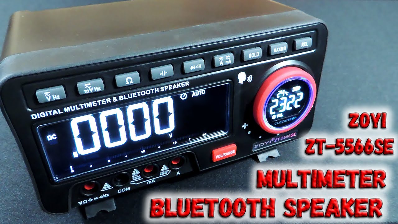 ✅ Desktop multimeter with Bluetooth speaker! Unusual, but very convenient  Multimeter ZOYI 5566-SE ✅