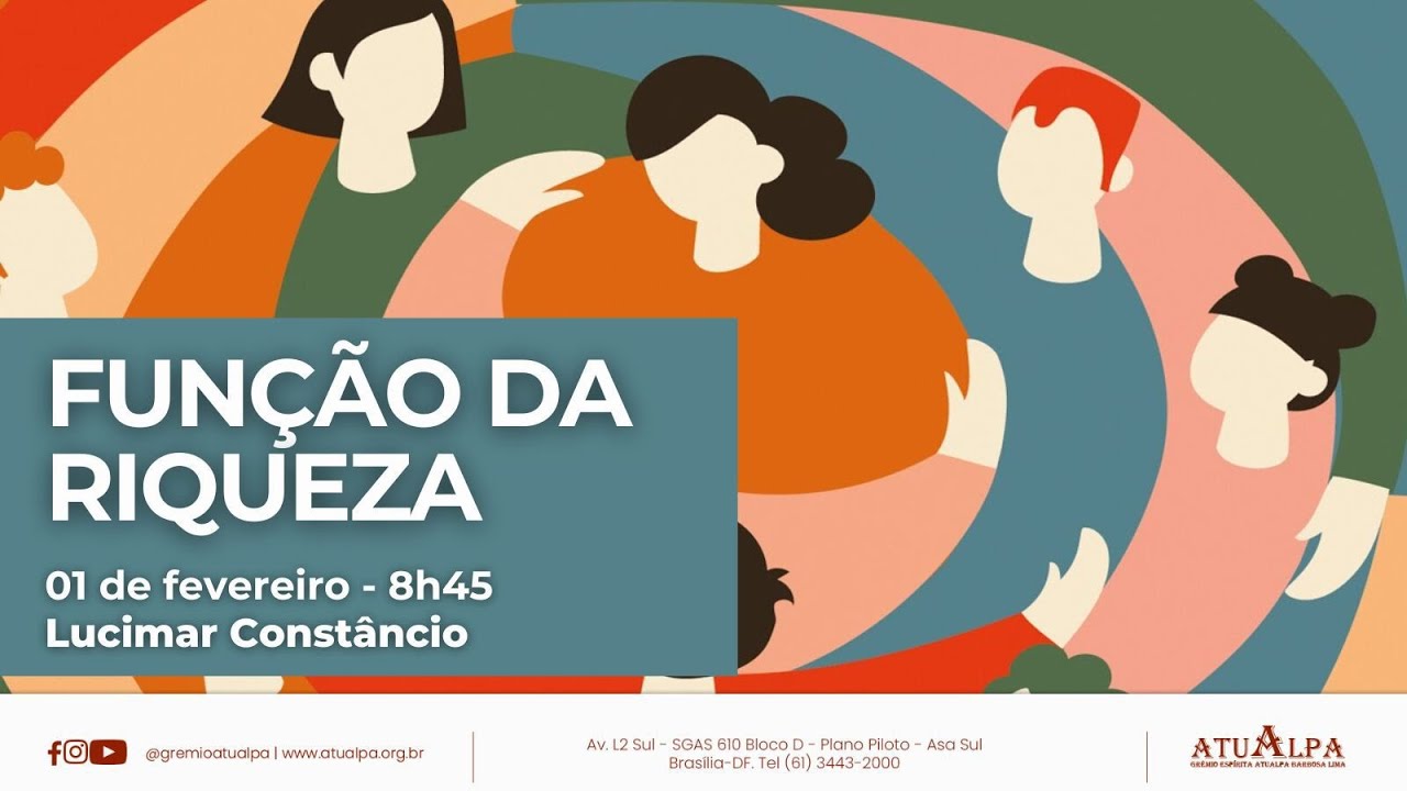 Função da Riqueza | Lucimar Constâncio, dia 01/02