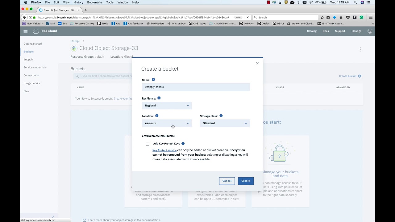 IBM Cloud Object Storage & Aspera Demo