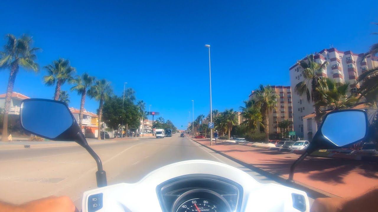 Moped ride Torrox costa to Nerja centro || Torrox | Axarquía | Málaga | Spain Ep#51 ||