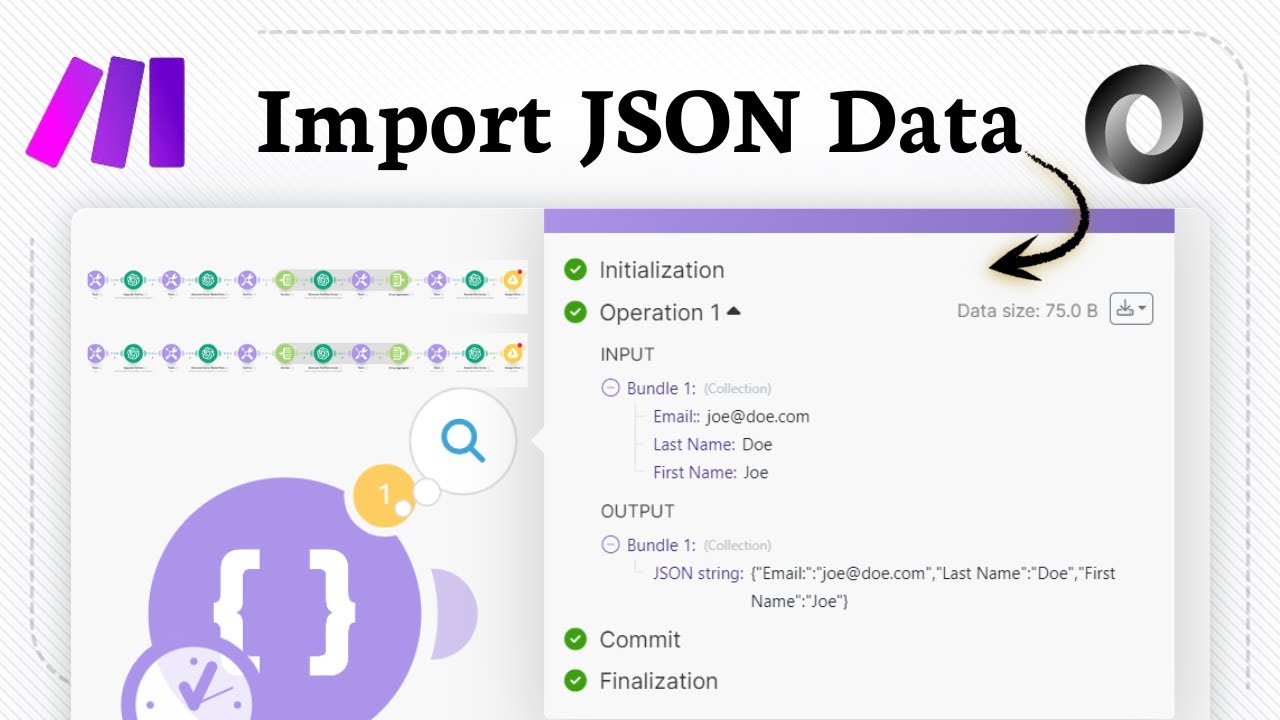 How to import a JSON file into Make.com (easy data import)