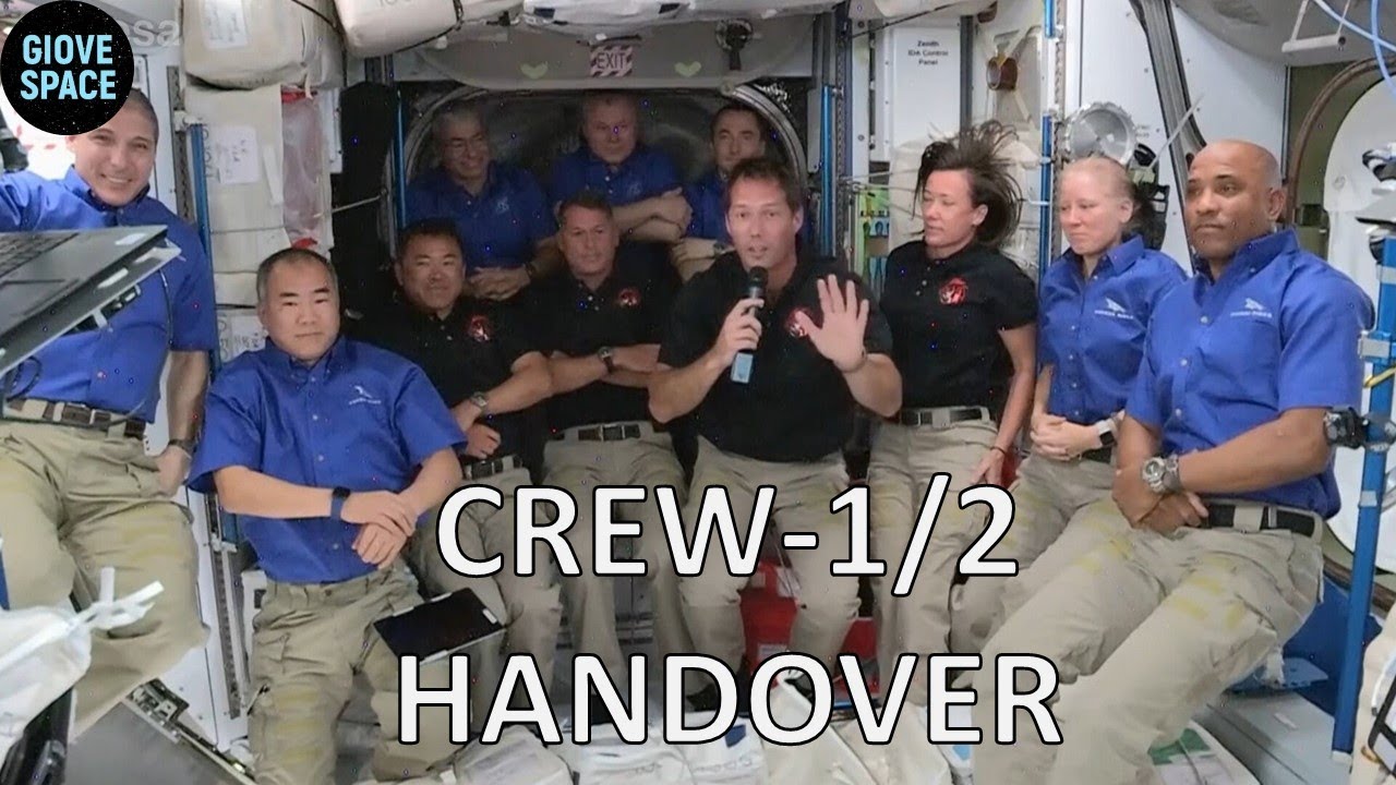 Crew-2 arrives with SpaceX Dragon + Handover Crew-1 to Crew-2