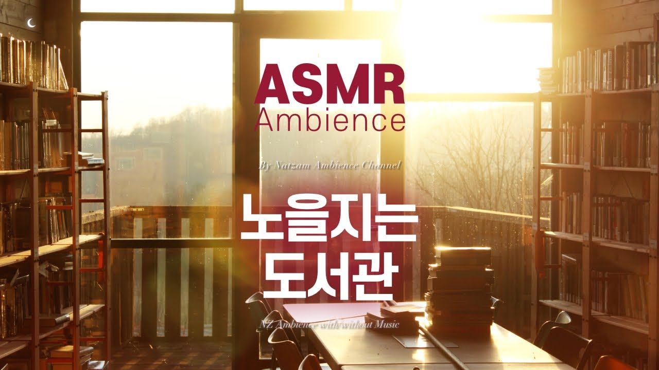 포기를 모르는 인간은 기필코 승리한다🌙애타게, 뜨겁게 공부할 때 듣는 [노을지는 도서관] ASMR 앰비언스